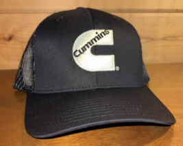 Cummins Trucker Hat Back Baseball Cap, Snapback Black Unisex New With Tags - £12.68 GBP