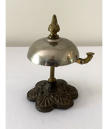 Antique Victorian Hotel Motel Business Front Desk  Bell Spring Loaded Ha... - $49.95