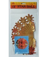 1990&#39;s Beistle 12&quot; Star Ball Autumn Decoration New In Packaging - £7.46 GBP