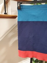 BCBGMAXAZRIA Women&#39;s Multicolor Striped Rayon Casual Short Pencil Skirt Size XS - £19.67 GBP