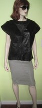 Vintage LE CHATEAU DESIGN Collection 80s Fashion Women&#39;s Faux Leather Ve... - $50.00