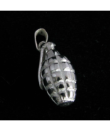 Sterling silver Hand Grenade Pendant Army soldier explosive weapon high ... - £44.07 GBP