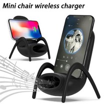 Portable Mini Chair Wireless Charger Desk Mobile Phone Holder Wireless Charger 1 - £14.22 GBP