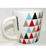 Starbucks Holiday Triangle Christmas Tree Coffee Tea Mug Cup 14oz - £19.02 GBP