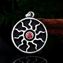 Mens Apollo God of Sun Symbol Pendant Protection Necklace Stainless Steel Chain - £9.73 GBP