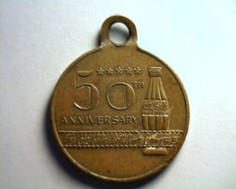 50TH ANNIVERSARY THE COCA COLA BOTTLING COMPANY BRASS MEDALLION WITH SLO... - $48.00