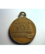 50TH ANNIVERSARY THE COCA COLA BOTTLING COMPANY BRASS MEDALLION WITH SLO... - £37.77 GBP
