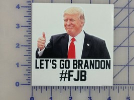 Let&#39;s Go Brandon Trump  #FJB Vinyl Decal Sticker Save America 4&quot;  bumper sticker - £3.08 GBP