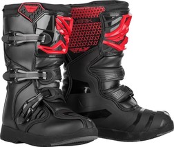 FLY RACING Maverik Boots, Red/Black, Youth US Size: 3 - £102.98 GBP