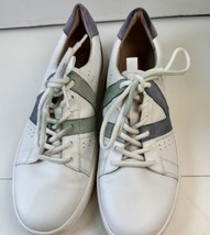 Vionic Simasa White Green Blue Leather Designer Sneakers Shoes Women’s s 10 - £29.59 GBP