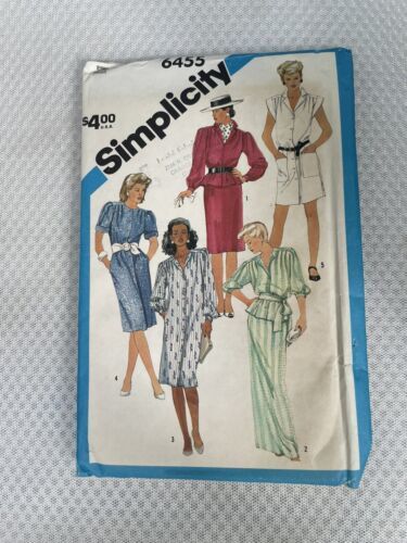 Simplicity 6455 Sewing Pattern Size 12 Misses’ Dress In Two Lengths Uncut - $14.03