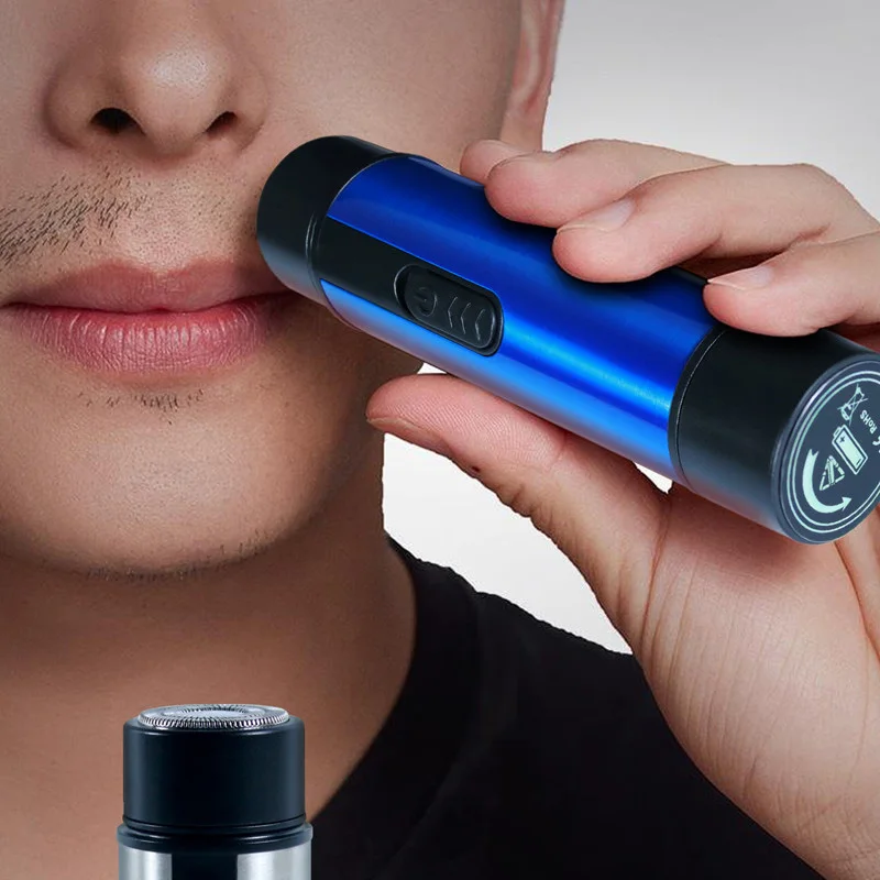Electric Shaver for Men Mini Safety Razor Portable Battery Shaving Machi... - £18.71 GBP