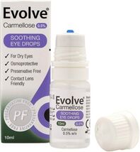 Evolve Carmellose 0.5% Soothing Eye Drops 10ml | Preservative-Free - $262.79 MXN