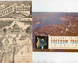 Guide to Boston 1949 AND Welcome to the Freedom Trail in Boston Booklets  - $17.82