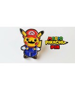 Pikachu Super Mario - Metal Enamel Pin Nintendo - Lapel Pinback Collecto... - £5.50 GBP