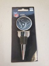 Houston Texans Wine Bottle Stopper, Etched Metal NFL Football  - £10.25 GBP