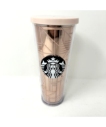 RARE Starbucks Store Pink Linework Geo Acrylic Cold Cup - 24 oz No Straw 3 - $318.42 MXN