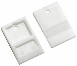 100 Tile WEDGE SPACERS 1/8&quot; 3mm Two 2 Sided WHITE Plastic shims spacer T... - $24.43