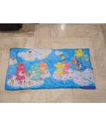 Vtg Playhut Care Bears Sleeping Bag 56x56 Flannel Zipper Cartoon Y2K 200... - $29.99