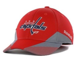 Washington Capitals Reebok M252Z NHL Pro Shape Practice Flex Fit Hockey Cap Hat - £17.54 GBP