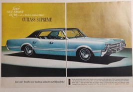 1965 Print Ad The 1966 Oldsmobile Cutlass Supreme Rocket Action Olds - £16.26 GBP