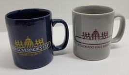 2 Vtg Kiln Craft Governors Cup Denver Colorado 1983 1984 Coffee Mug Lot ... - $24.18