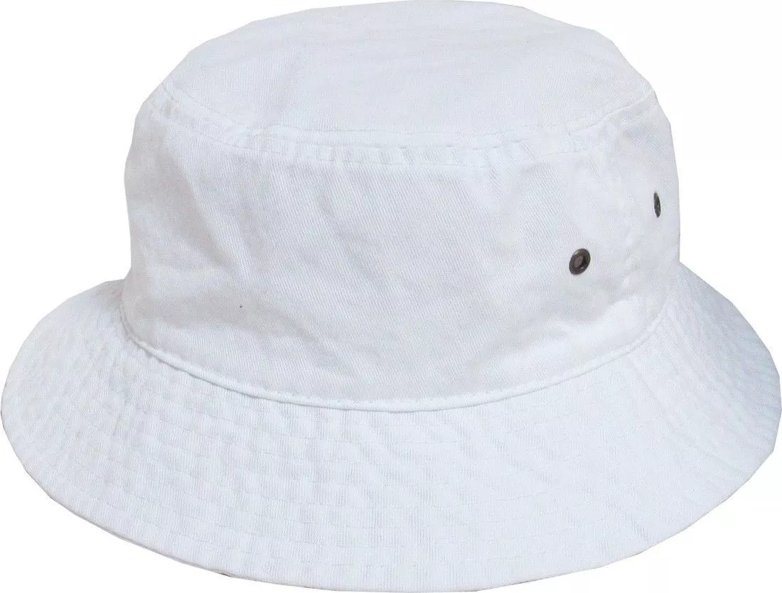 1 pcs white Hat Boonie Visor Hunting Fishing Outdoor Summer Unisex 100% Cotton - £12.10 GBP