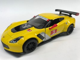 New Kinsmart 5&quot; Chevy Chevrolet Corvette C7 R Diecast Model Toy Car 1:36... - £14.38 GBP