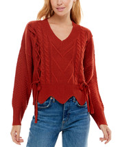 Ultra Flirt Juniors Mixed Cable-Knit Sweater - $469.27 MXN