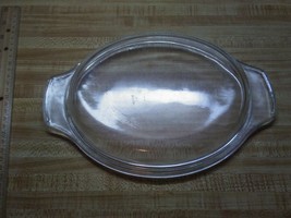 Old clear glass oval lid only - $18.99