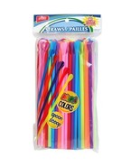 160 Disposable Plastic Spoon Straws in Bright Colors - £6.98 GBP