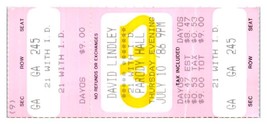 David Lindley El Rayo X Concert Ticket Stub July 10 1986 Kansas City Mis... - £27.25 GBP
