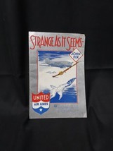 1937 John Hix United Air Lines Douglas Mainliner Strange As It Seems Comics - £14.53 GBP
