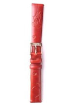 Disney Winnie &quot;Pooh w Balloon&quot; embossed 14mm Brown Leather Watchband - $9.93