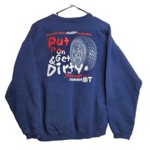 Mastercraft &quot;Put It On &amp; Get Dirty&quot; Long Sleeve Sweat Shirt Navy Blue Sz... - £15.82 GBP