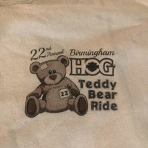 22nd Annual Birmingham HOG Teddy Bear Ride T Shirt White L Missing Tag Sh2 - $4.94