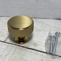 Kent Knurled 1 3/8 in. Satin Brass Cabinet Knob - £7.94 GBP