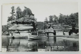 WI Rocky Island Region Lower Dells Showing The Josephine RPPC Postcard N16 - $9.95