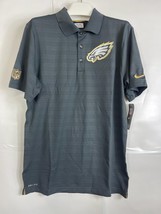Nike Men s Philadelphia Eagles Champ Drive Short Sleeve Polo T-Shirt,Gray, Small - £31.64 GBP