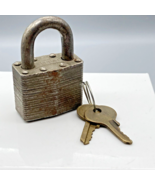Vintage Master Lock No 1 Padlock with Set of 2 Brass Keys - £24.42 GBP