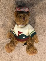 Russ Berrie Bears From the Past &quot;Bogey Jr&quot; Golfer Teddy Bear 9&quot; W/Tag - £8.11 GBP