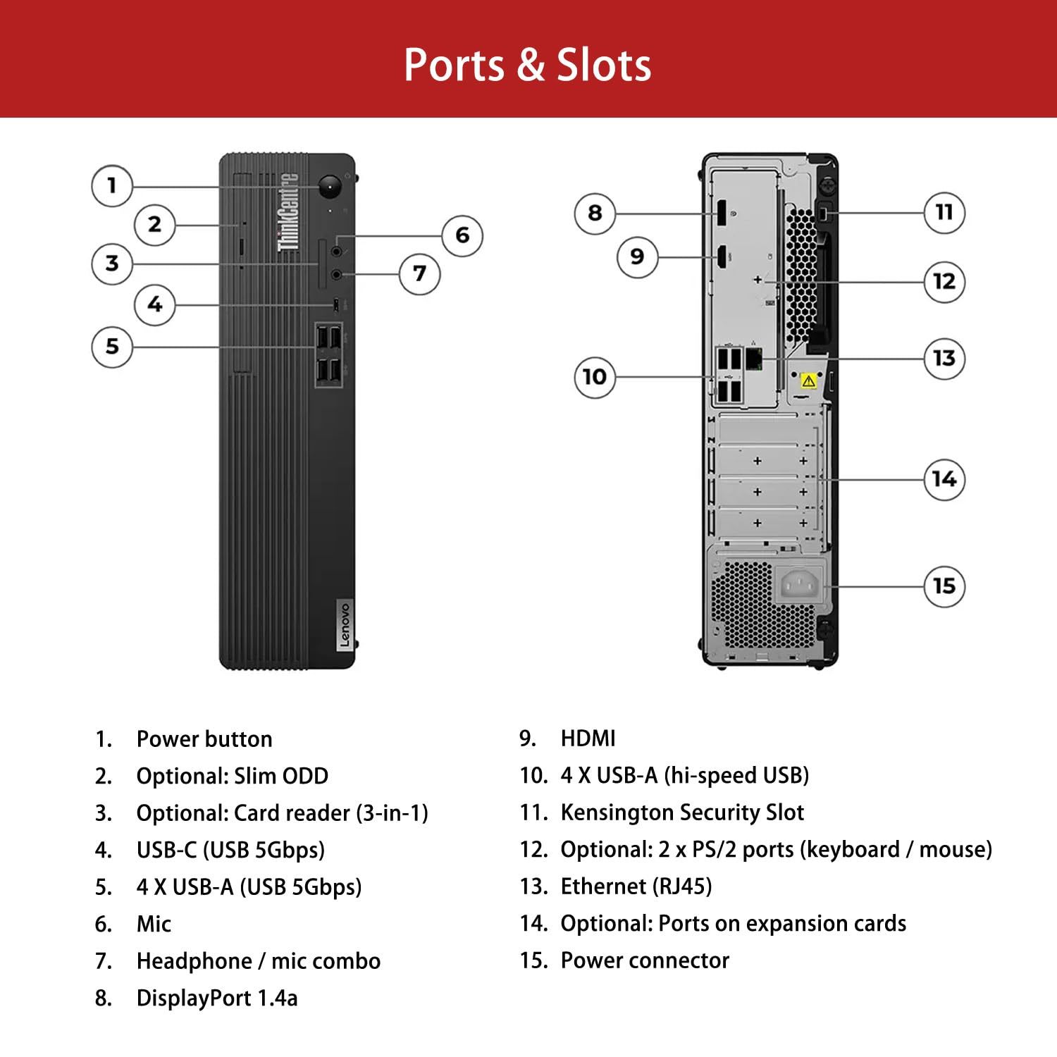 Lenovo ThinkCentre M70s SFF Business Desktop | 14th Gen Intel 10-Core i5-14400 | Item image 13