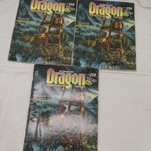 Dragon magazine lot of (3) Issue 218 NO CDS  - £11.20 GBP