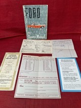 1957 Ford Owners Manual &amp; Service Policy, Seat Belt &amp; Documents OEM VTG ... - $49.45