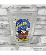 Mickey Mouse Walt Disney World Epcot Square Glass Cup 2000 McDonalds  - £10.89 GBP