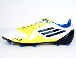 Adidas F10 TRX FG Yellow White &amp; Black Soccer Cleats Mi Coach Compatible Men NEW - £98.06 GBP