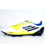 Adidas F10 TRX FG Yellow White &amp; Black Soccer Cleats Mi Coach Compatible... - £99.61 GBP