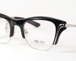 Jee Vice Meilleur Noir / Argent Unique Rare Lunettes Artisanales 48-21-130 - $214.29