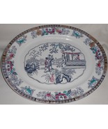 1800&#39;s Antique H&amp;C ENGLISH IRONSTONE Chinese Pattern LARGE 18&quot; OVAL PLATTER - $197.99