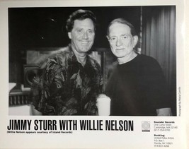 Jimmy Sturr &amp; Willie Nelson Vintage 8x10 Rounder Records Publicity Photo - £7.90 GBP